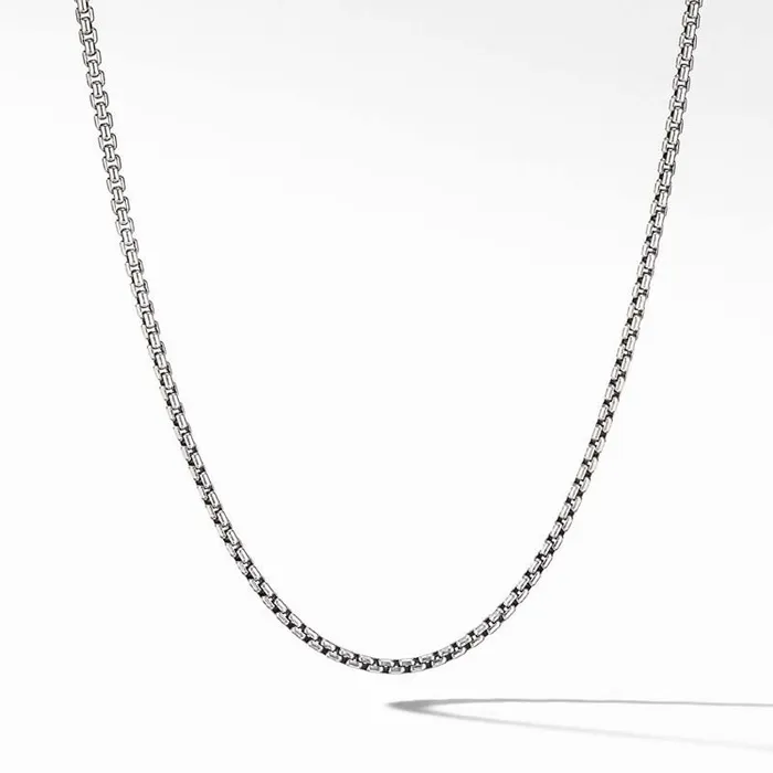 DAVID YURMAN INC Necklaces David Yurman 18 Box Chain Necklace in Sterling Silver 27mm DAVID YURMAN INC Necklaces David Yurman 18 Box Chain Necklace in Sterling Silver 27mm