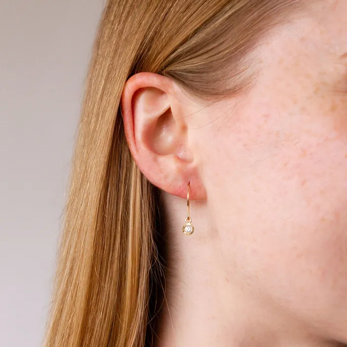 Diamond Aurora Dangle Earrings in Yellow Gold Corey Egan Earrings