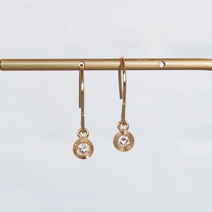 Diamond Aurora Dangle Earrings in Yellow Gold Corey Egan Earrings