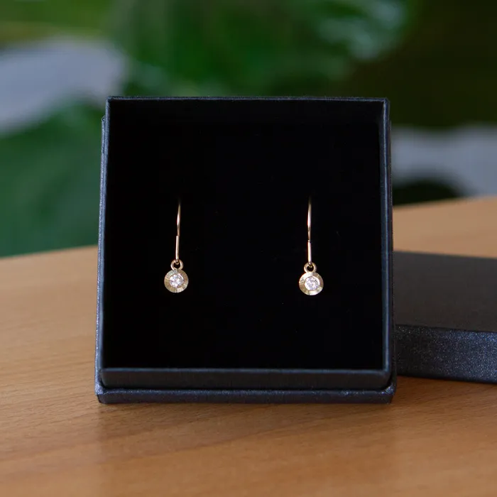 Diamond Aurora Dangle Earrings in Yellow Gold Corey Egan Earrings