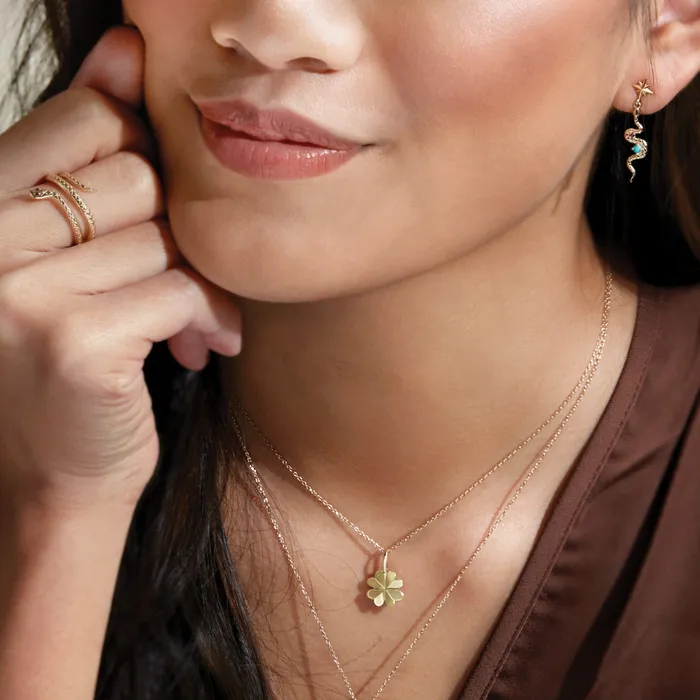 Earrings 302 Fine Jewelry Celestial Dangle Snake Natural Turquoise Ruby Earrings Solid 14K Yellow White Rose Gold