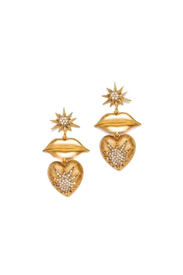 Earrings Elizabeth Cole Jewelry Kiss Me Earrings