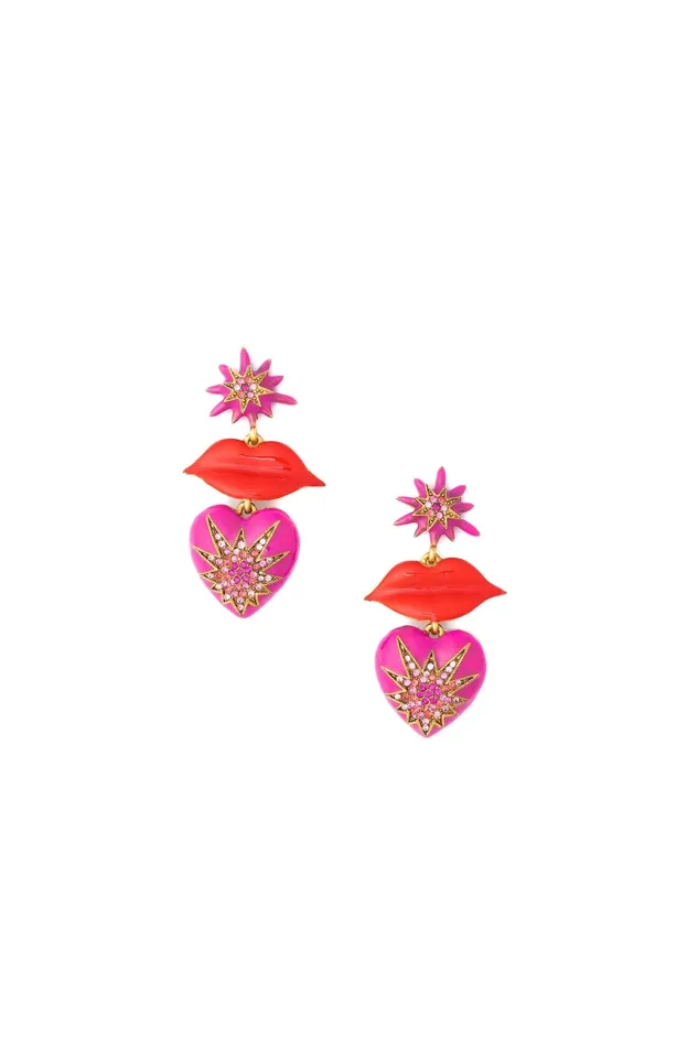 Earrings Elizabeth Cole Jewelry Kiss Me Earrings