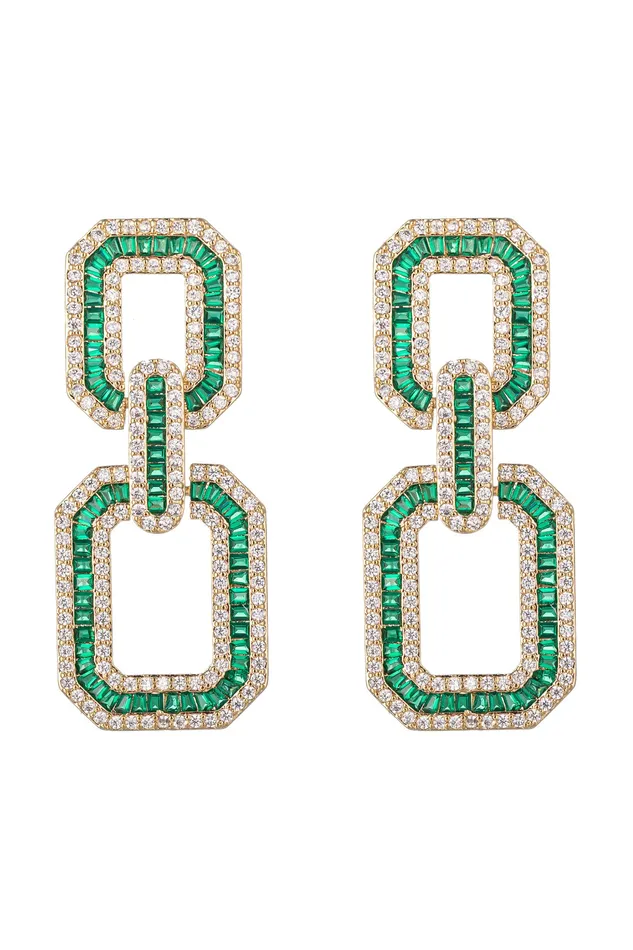 Earrings Eye Candy LA Charlotte CZ Statement Earrings