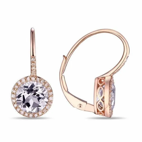 Earrings Luvente Quartz Diamond Drop Earrings