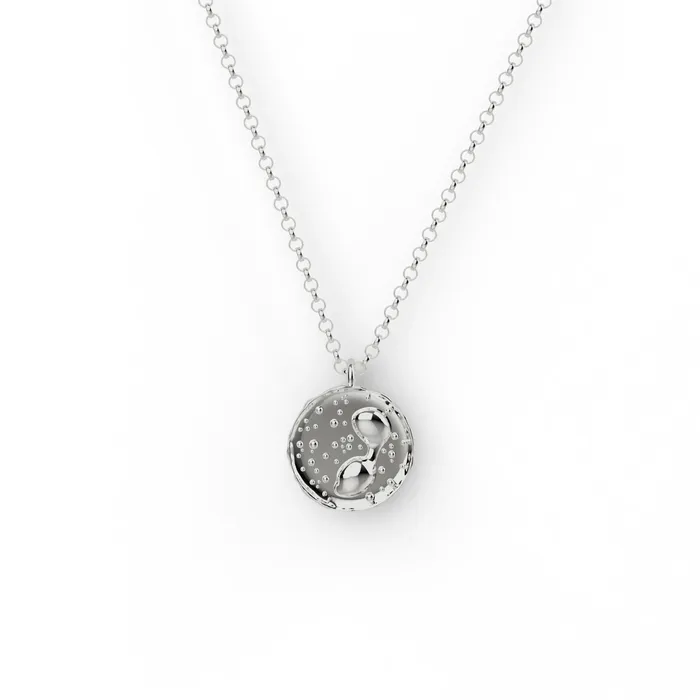 eosinophil necklace silver sciencejewelry1824 Necklaces