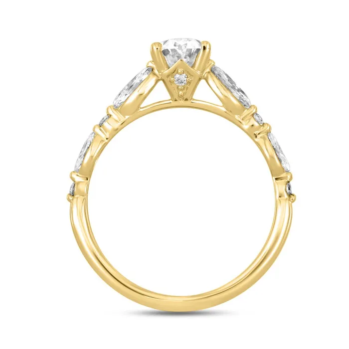 Ethos Rings 14K YELLOW GOLD 2 12CT ROUNDOVALMARQUISE DIAMOND LADIES RING CENTER STONE OVAL DIAMOND 2CT Ethos Rings 14K YELLOW GOLD 2 12CT ROUNDOVALMARQUISE DIAMOND LADIES RING CENTER STONE OVAL DIAMOND 2CT