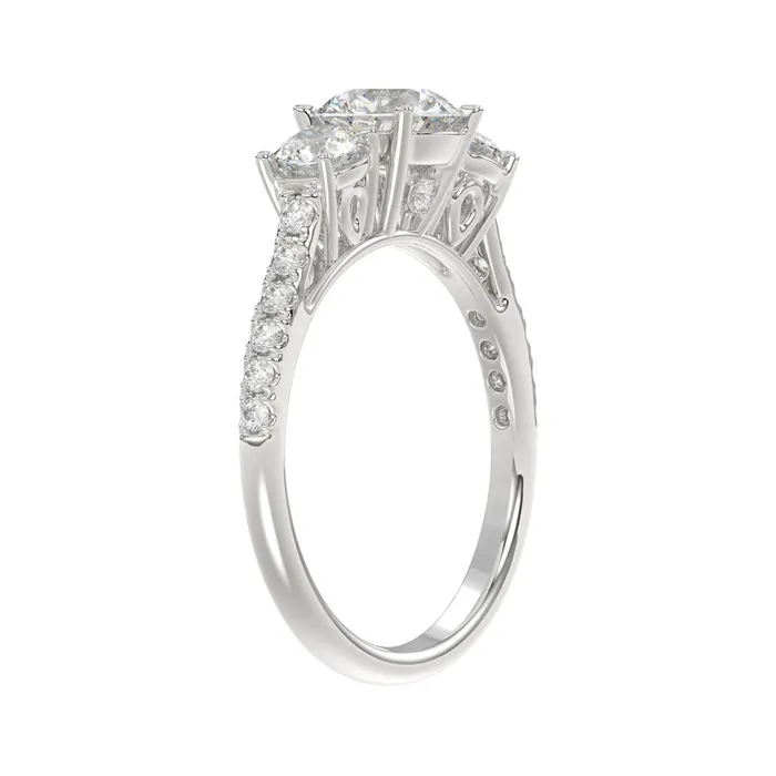 Ethos Rings LADIES RING 1 34CT ROUND DIAMOND 14K WHITE GOLD CENTER STONE ROUND DIAMOND 1CT Ethos Rings LADIES RING 1 34CT ROUND DIAMOND 14K WHITE GOLD CENTER STONE ROUND DIAMOND 1CT