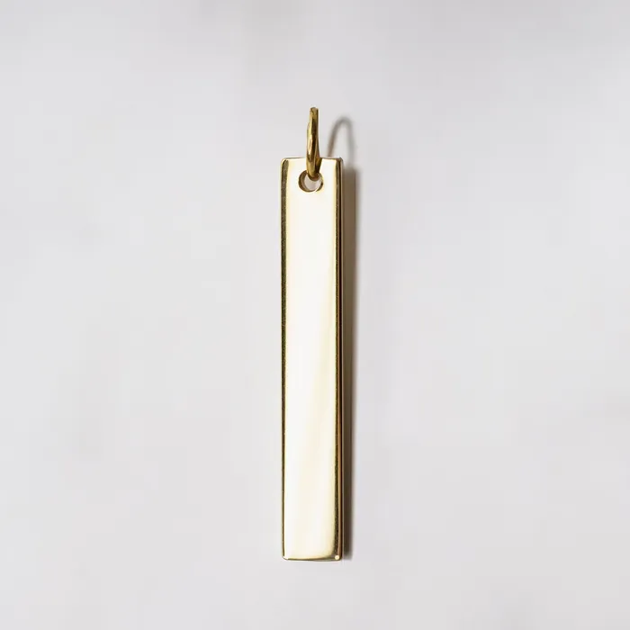 Extra Charm for Luca Engraved Vertical Name Bar Necklace Personalized AddOn Pendant Grayling Necklaces