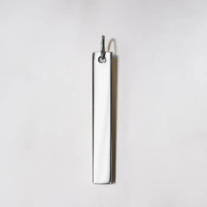 Extra Charm for Luca Engraved Vertical Name Bar Necklace Personalized AddOn Pendant Grayling Necklaces