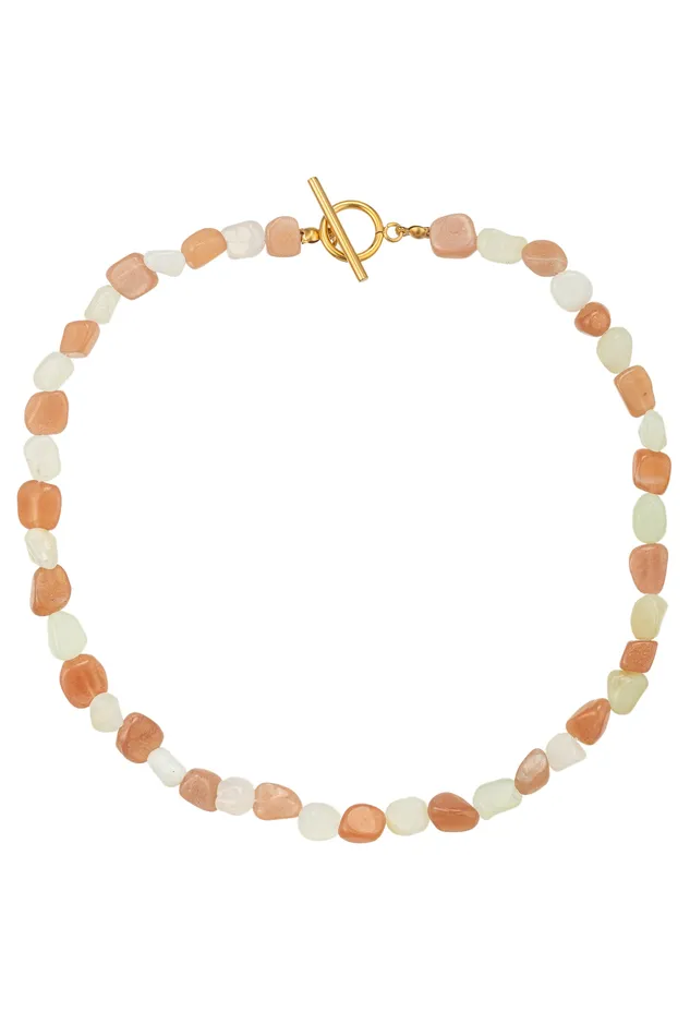 Eye Candy LA Necklaces Natalie Agate Beaded Necklace