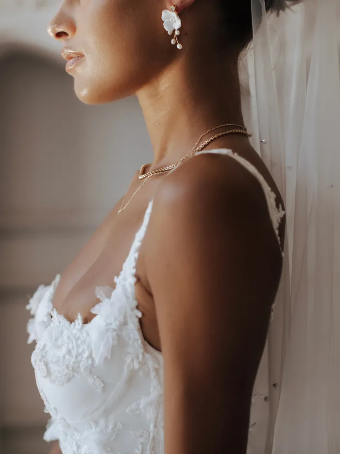 Flora Stud Jay Kay Braids and Bridal Earrings