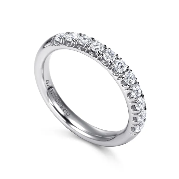 GABRIEL CO Rings Gabriel 14K White Gold 0476ctw Stackable Diamond Band GABRIEL CO Rings Gabriel 14K White Gold 0476ctw Stackable Diamond Band