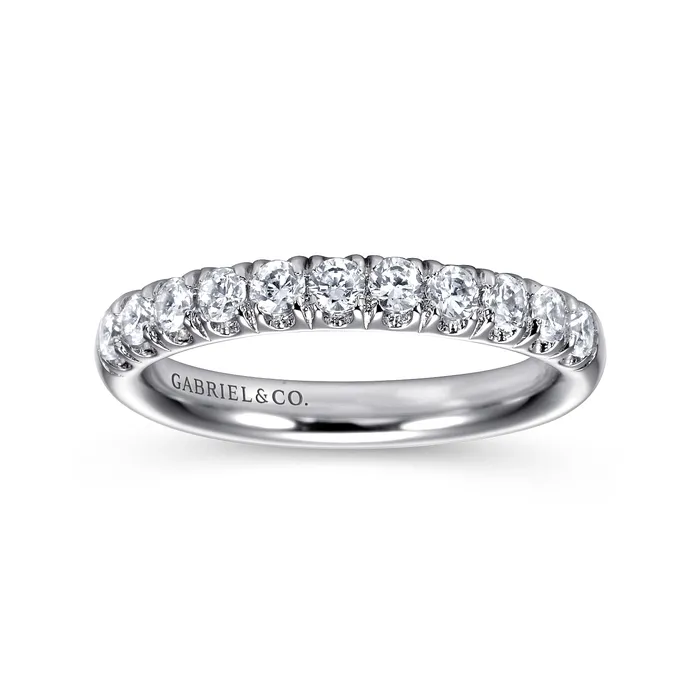 GABRIEL CO Rings Gabriel 14K White Gold 0476ctw Stackable Diamond Band GABRIEL CO Rings Gabriel 14K White Gold 0476ctw Stackable Diamond Band