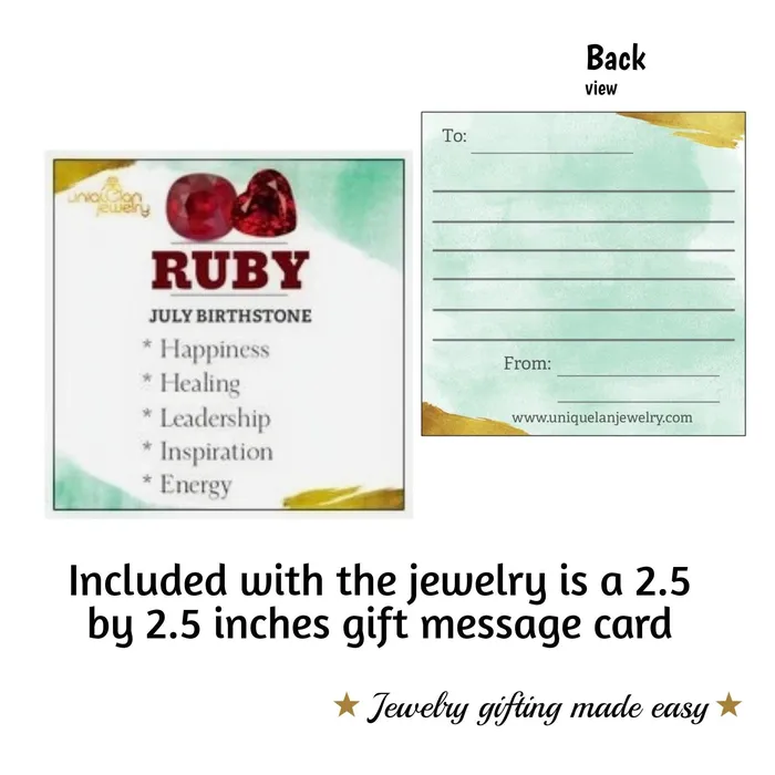Genuine Ruby Classy Necklace Uniquelan Jewelry Necklaces