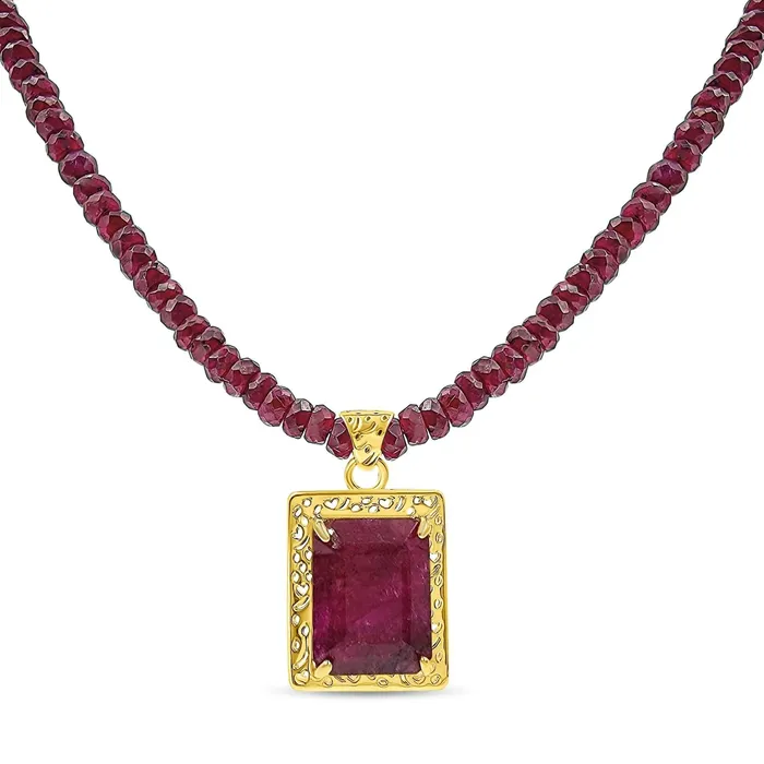 Genuine Ruby Classy Necklace Uniquelan Jewelry Necklaces