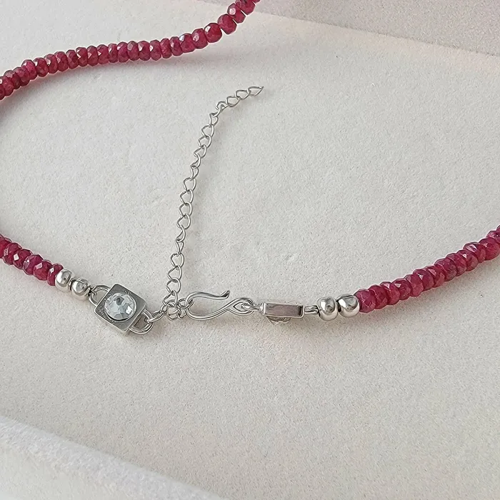 Genuine Ruby Classy Necklace Uniquelan Jewelry Necklaces