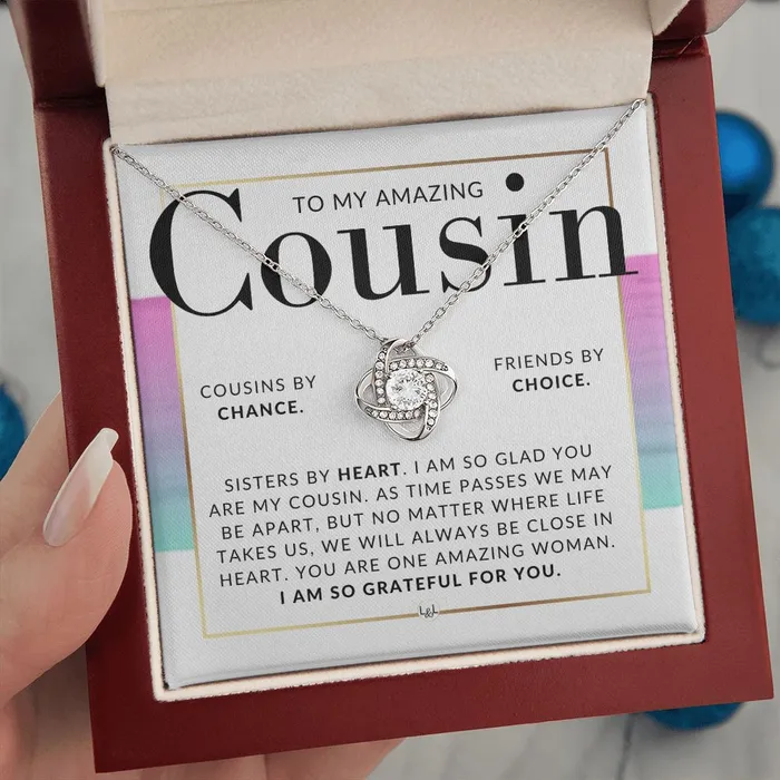 Gift For My Cousin Female Pendant Necklace Present For Girl Cousin Great For Christmas Her Birthday Or As An Encouragement Gift ShineOn Fulfillment Necklaces