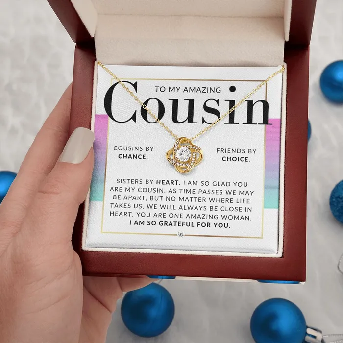 Gift For My Cousin Female Pendant Necklace Present For Girl Cousin Great For Christmas Her Birthday Or As An Encouragement Gift ShineOn Fulfillment Necklaces
