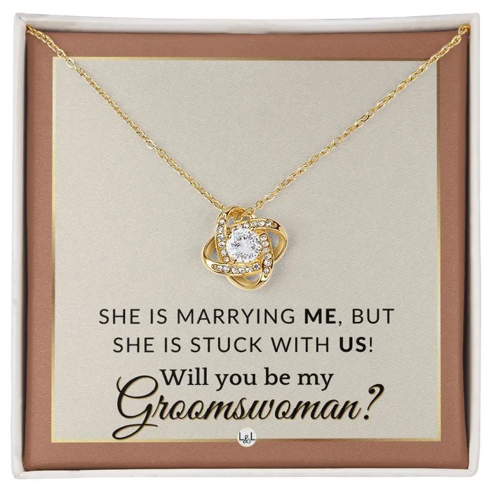Groomswoman Proposal Gift From Groom Will You Be My Groomswoman Wedding Party Accessories Terracotta Rust And Gold Wedding Theme ShineOn Fulfillment Necklaces Groomswoman Proposal Gift From Groom Will You Be My Groomswoman Wedding Party Accessories Terracotta Rust And Gold Wedding Theme ShineOn Fulfillment Necklaces