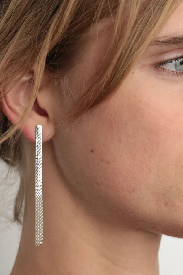Hannah K Earrings Post Earrings Silver