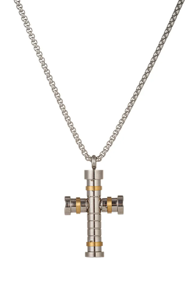 Jordan Cross Pendant Necklace Eye Candy LA Necklaces