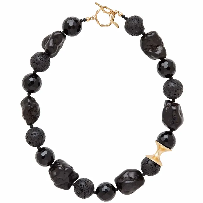 Julie Cohn Design LAVA ONYZ BRONZE STATEMENT NECKLACE Necklaces