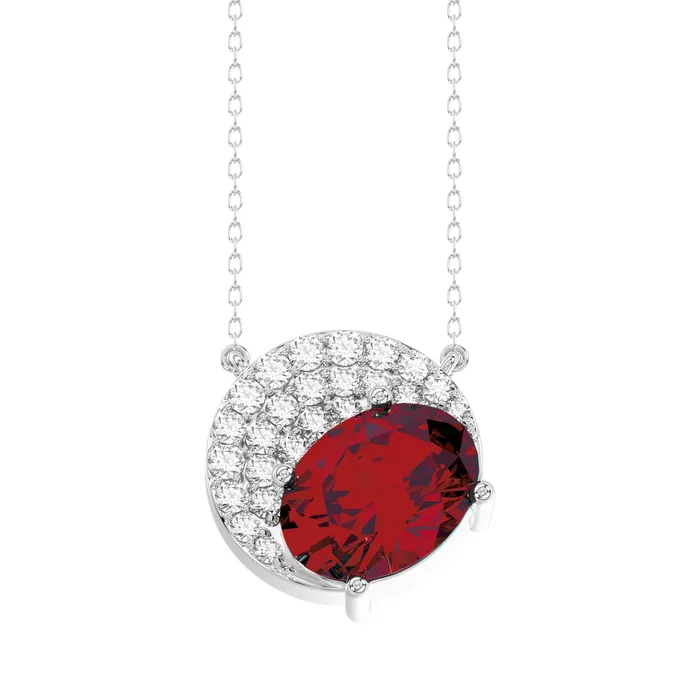 LADIES PENDANT WITH CHAIN 115CT ROUNDOVALEMERALD DIAMOND 14K WHITE GOLD CENTER STONE OVAL DIAMOND 100CT AV Necklaces LADIES PENDANT WITH CHAIN 115CT ROUNDOVALEMERALD DIAMOND 14K WHITE GOLD CENTER STONE OVAL DIAMOND 100CT AV Necklaces