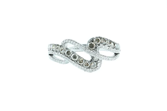 LeVian Rings LeVian Chocolate and Vanilla Diamond Ring 070 ctw