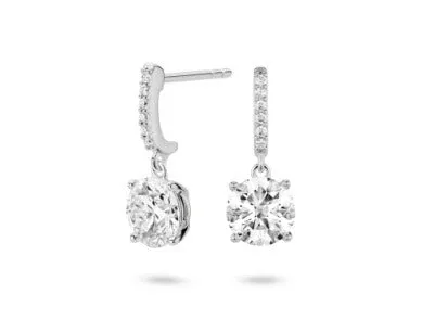 LIGHTBOX JEWELRY INC Earrings Lightbox 14K White Gold 200ctw Dangle Style Lab Grown Diamond Earrings LIGHTBOX JEWELRY INC Earrings Lightbox 14K White Gold 200ctw Dangle Style Lab Grown Diamond Earrings