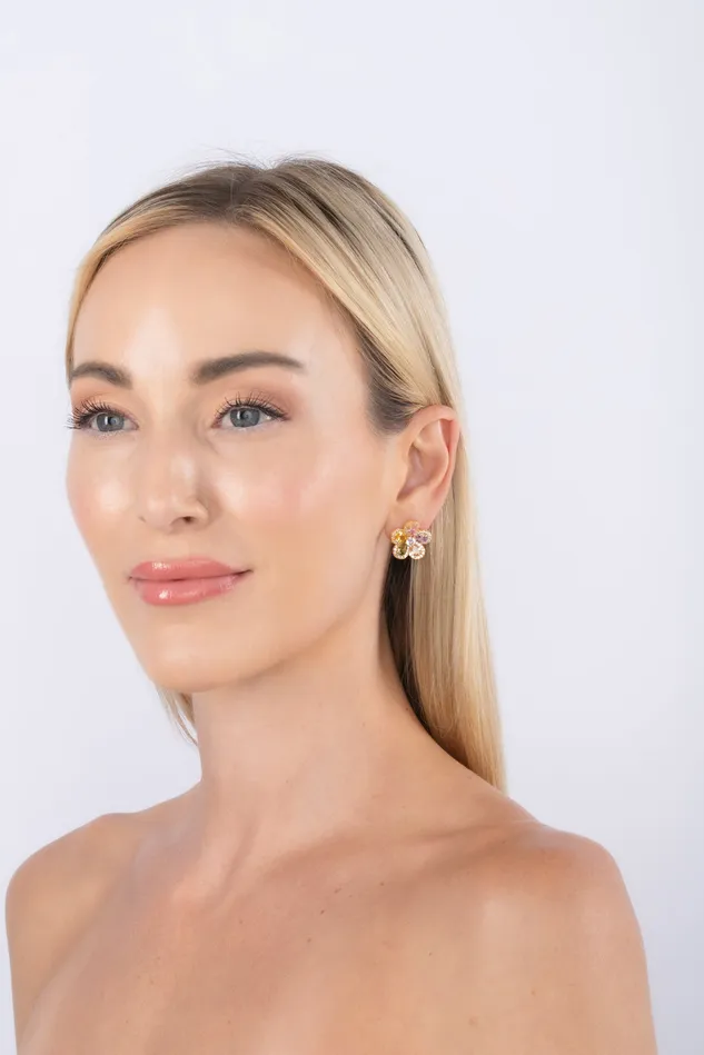 Lizzie Flower Earrings Eye Candy LA Earrings