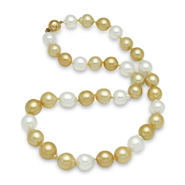 Mixed Baroque South Sea Pearl Strand Mastoloni Earrings