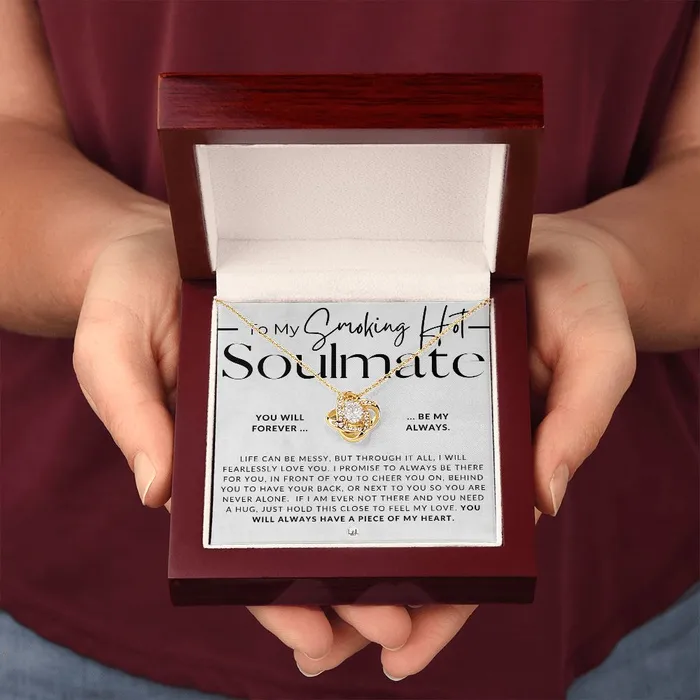 My Smoking Hot Soulmate Thoughtful and Romantic Gift for Her Soulmate Necklace Christmas Valentines Birthday or Anniversary Gifts ShineOn Fulfillment Necklaces