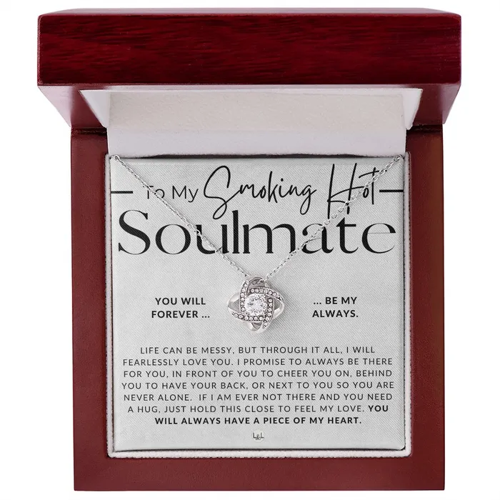 My Smoking Hot Soulmate Thoughtful and Romantic Gift for Her Soulmate Necklace Christmas Valentines Birthday or Anniversary Gifts ShineOn Fulfillment Necklaces
