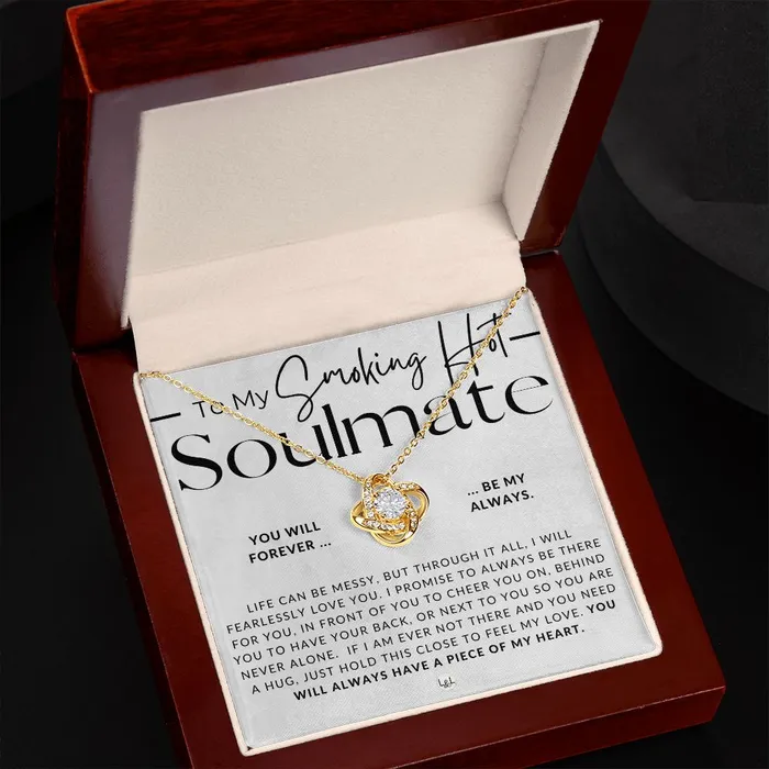 My Smoking Hot Soulmate Thoughtful and Romantic Gift for Her Soulmate Necklace Christmas Valentines Birthday or Anniversary Gifts ShineOn Fulfillment Necklaces