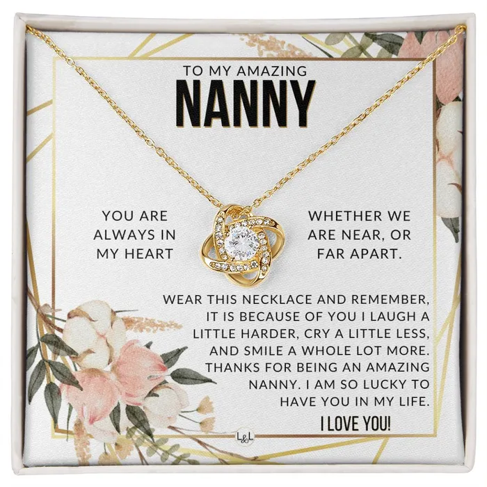 Nanny Gift Beautiful Womens Pendant From Granddaughter Grandson Grandkids Great For Mothers Day Christmas or Birthday ShineOn Fulfillment Necklaces Nanny Gift Beautiful Womens Pendant From Granddaughter Grandson Grandkids Great For Mothers Day Christmas or Birthday ShineOn Fulfillment Necklaces