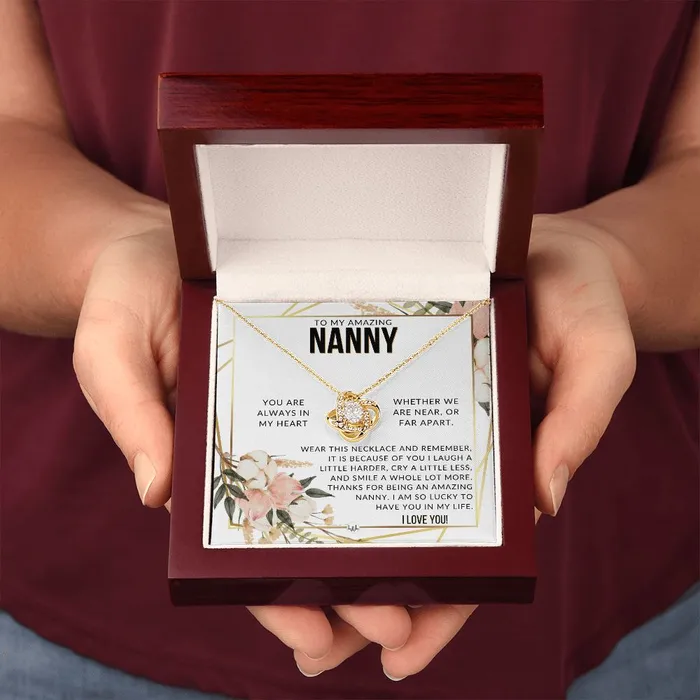 Nanny Gift Beautiful Womens Pendant From Granddaughter Grandson Grandkids Great For Mothers Day Christmas or Birthday ShineOn Fulfillment Necklaces