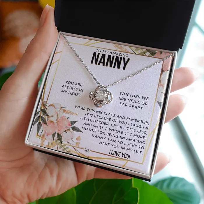 Nanny Gift Beautiful Womens Pendant From Granddaughter Grandson Grandkids Great For Mothers Day Christmas or Birthday ShineOn Fulfillment Necklaces