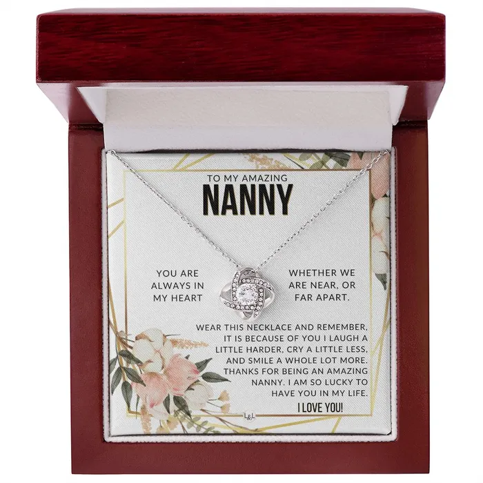 Nanny Gift Beautiful Womens Pendant From Granddaughter Grandson Grandkids Great For Mothers Day Christmas or Birthday ShineOn Fulfillment Necklaces
