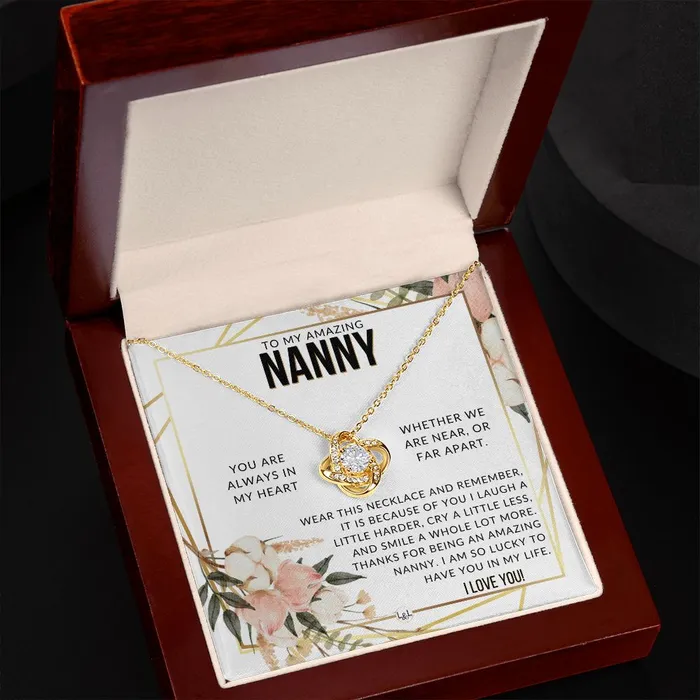 Nanny Gift Beautiful Womens Pendant From Granddaughter Grandson Grandkids Great For Mothers Day Christmas or Birthday ShineOn Fulfillment Necklaces