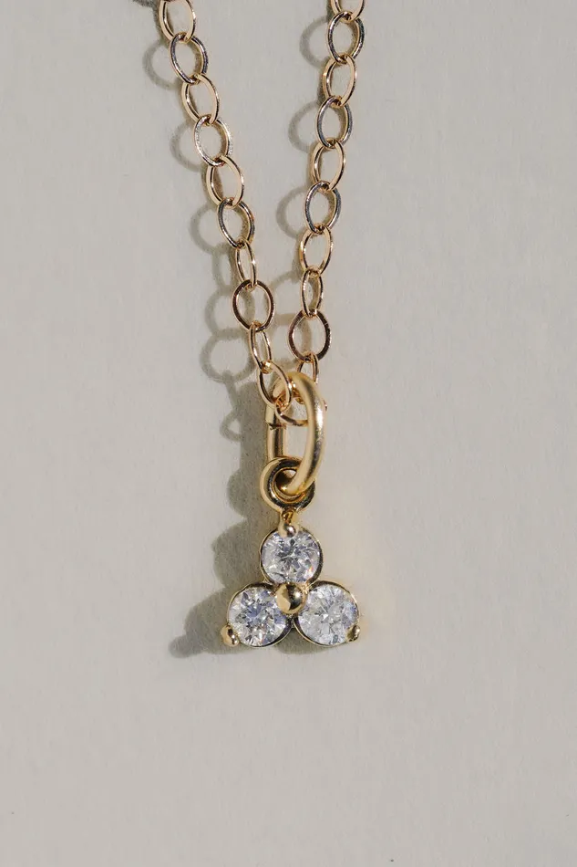 Necklaces Earthen Jewelry Cluster Necklace Diamond