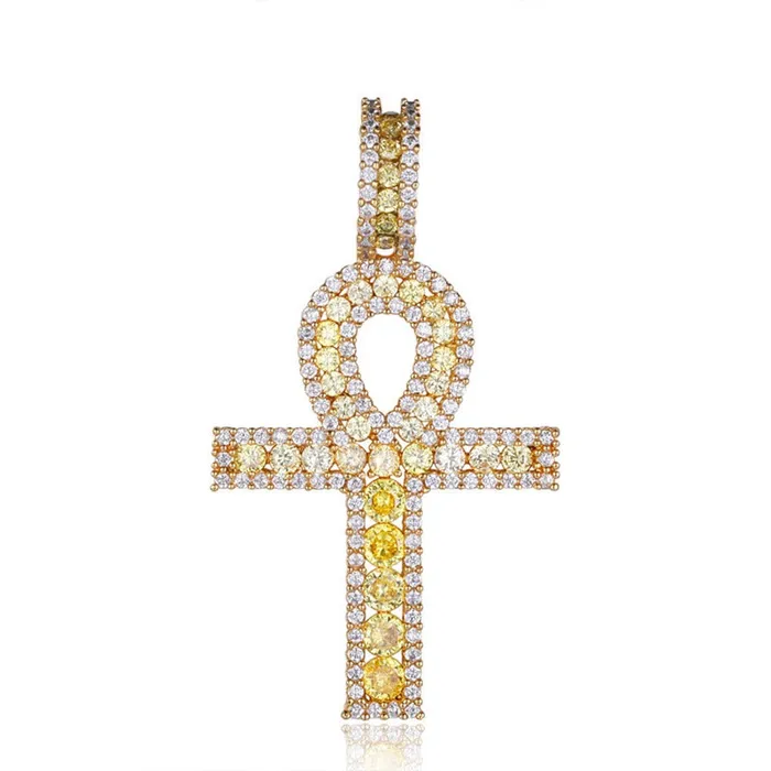 Necklaces Egyptian Ankh Cross Pendant Gold Glitters
