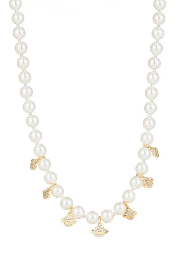 Necklaces Eye Candy LA Mini Mars Necklace