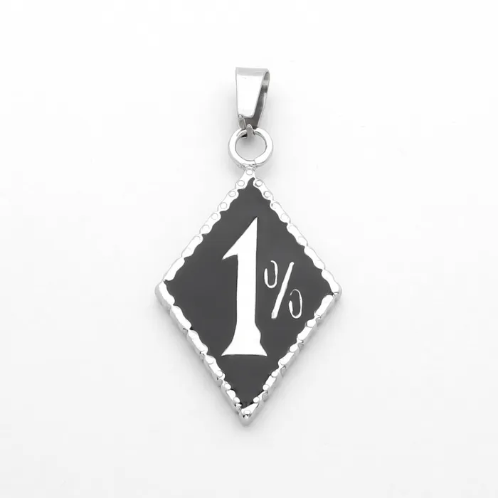 Necklaces Glitters Stainless Steel 1 Diamond Shape Pendant