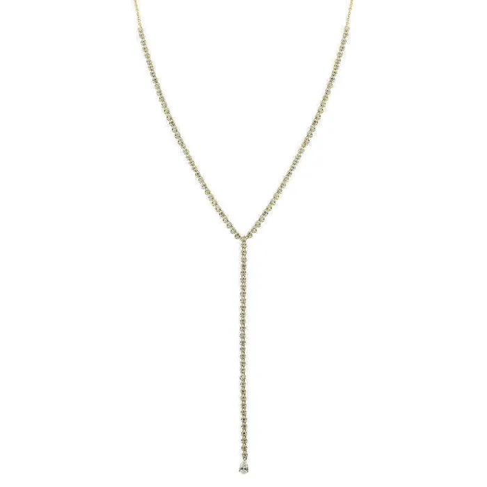 Necklaces Izakov Diamonds Fine Jewelry 14K Gold Diamond Tennis Lariat Y Necklace Necklaces Izakov Diamonds Fine Jewelry 14K Gold Diamond Tennis Lariat Y Necklace