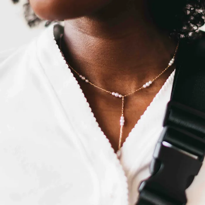 Necklaces Jewelry Pearly Satisfaction Y Drop Necklace Wholesale