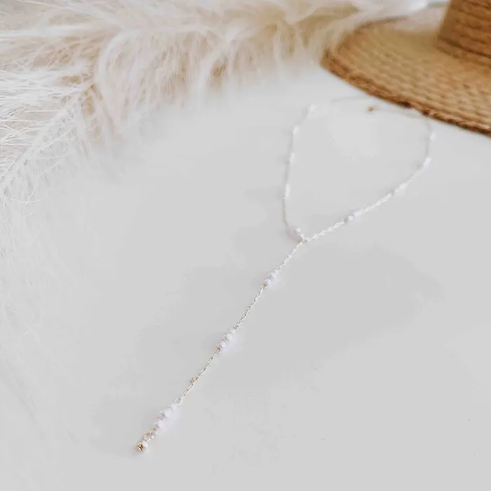 Necklaces Jewelry Pearly Satisfaction Y Drop Necklace Wholesale