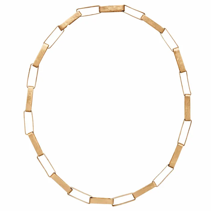 Necklaces Julie Cohn Design PAPER CHAIN BRONZE LINK NECKLACE