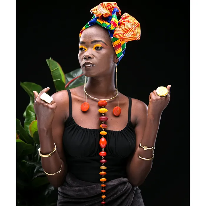 Necklaces Mwassus Jewelry African Long Beaded Necklace