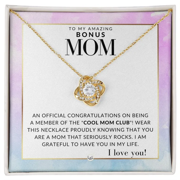 Necklaces ShineOn Fulfillment Bonus Mom Gift Cool Mom Club Present for Stepmom Bonus Mom Second Mom Unbiological Mom or Other Mom Great For Mothers Day Christmas Her Birthday Or As An Encouragement Gift Necklaces ShineOn Fulfillment Bonus Mom Gift Cool Mom Club Present for Stepmom Bonus Mom Second Mom Unbiological Mom or Other Mom Great For Mothers Day Christmas Her Birthday Or As An Encouragement Gift